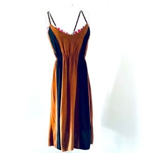 Toko Provincetown brown & black dress. Size M